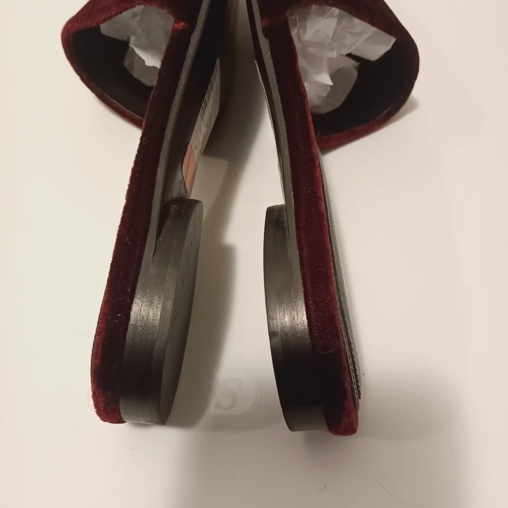 Michael Kors| Velvet Slip On Mule Burgundy Merlot Wine Sz 40/ US 9.5
